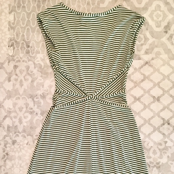 NWT Max Studio Green & White Stripe Dress XS - Picture 3 of 6